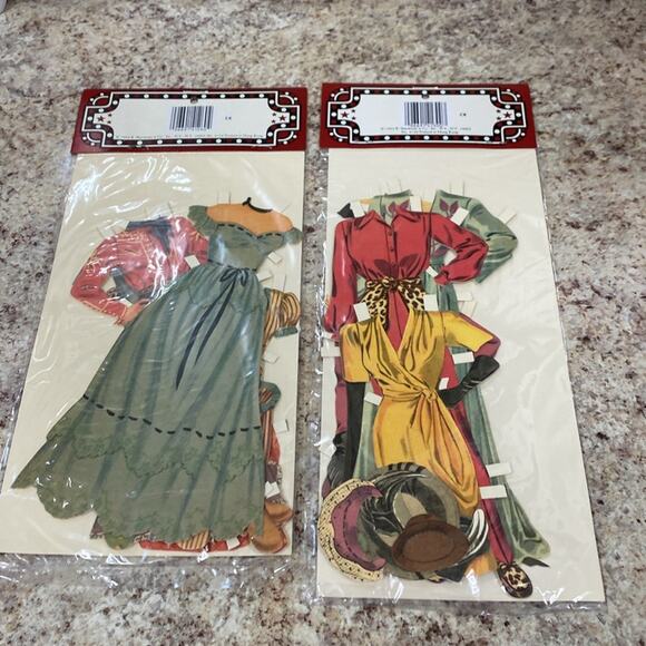 Vintage June Allyson and Lana Turner paper doll sets by Shackman Collection - Picture 2 of 2